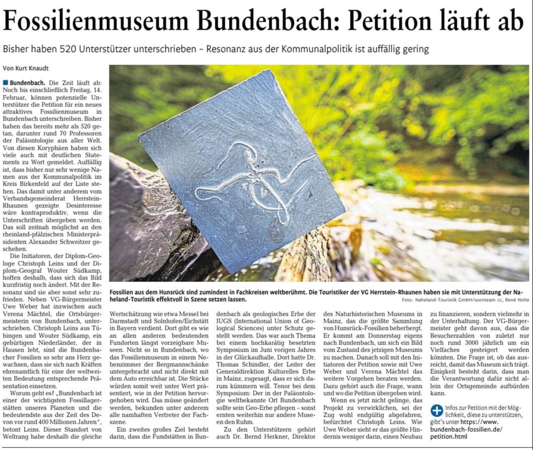 Bundenbach-Fossilien_Petition läuft ab_Nahe-Zeitung